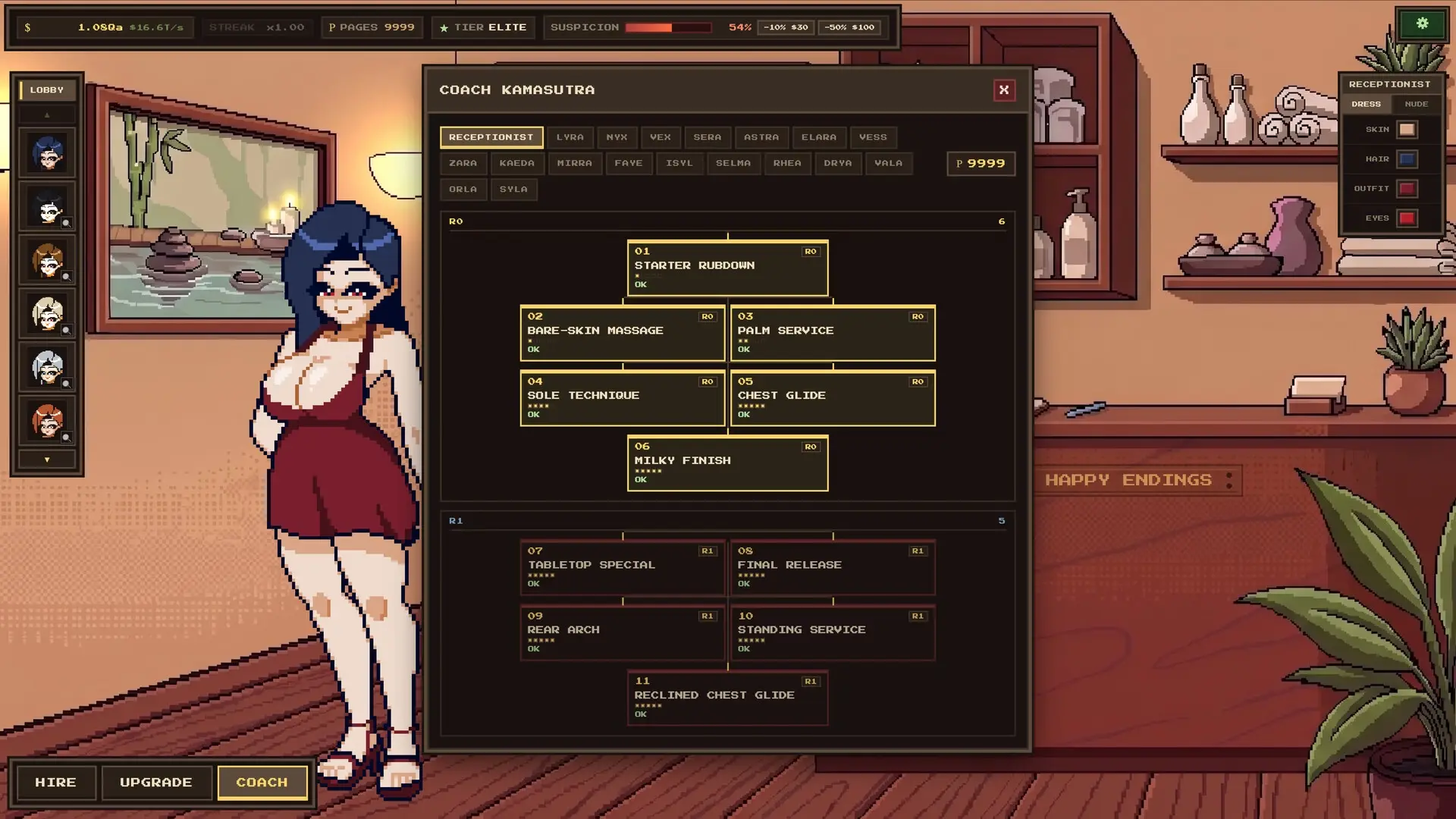 Happy Endings gameplay screenshot 1 (Others adult game) by LateNightStudios – free download