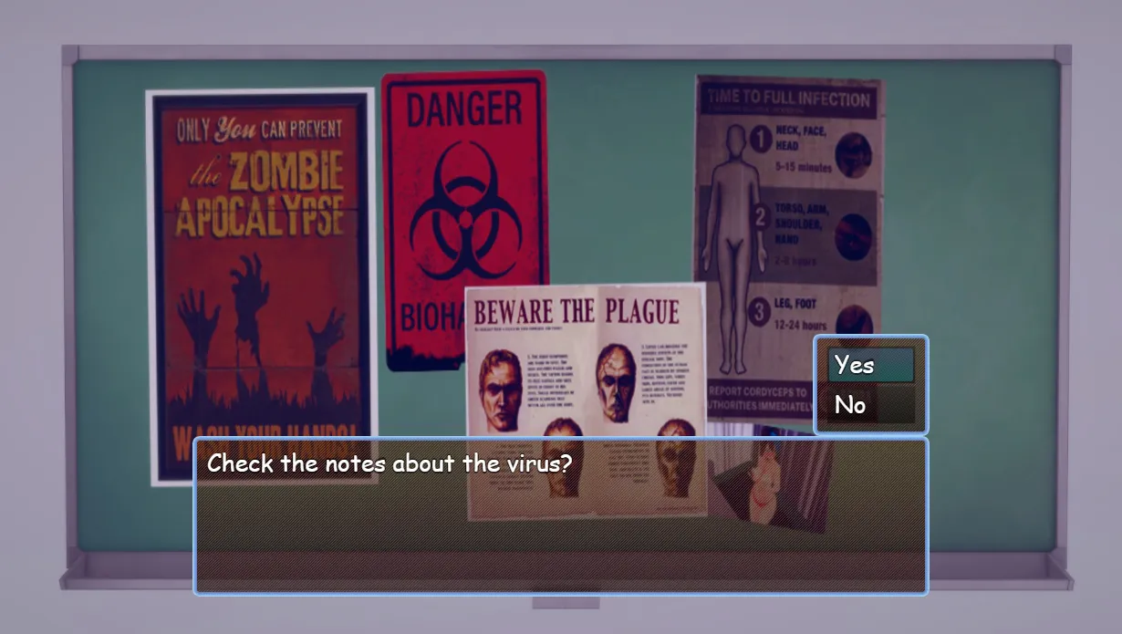Damned City: Quarantine gameplay screenshot 1 (Ren'Py adult game) by s93 – free download