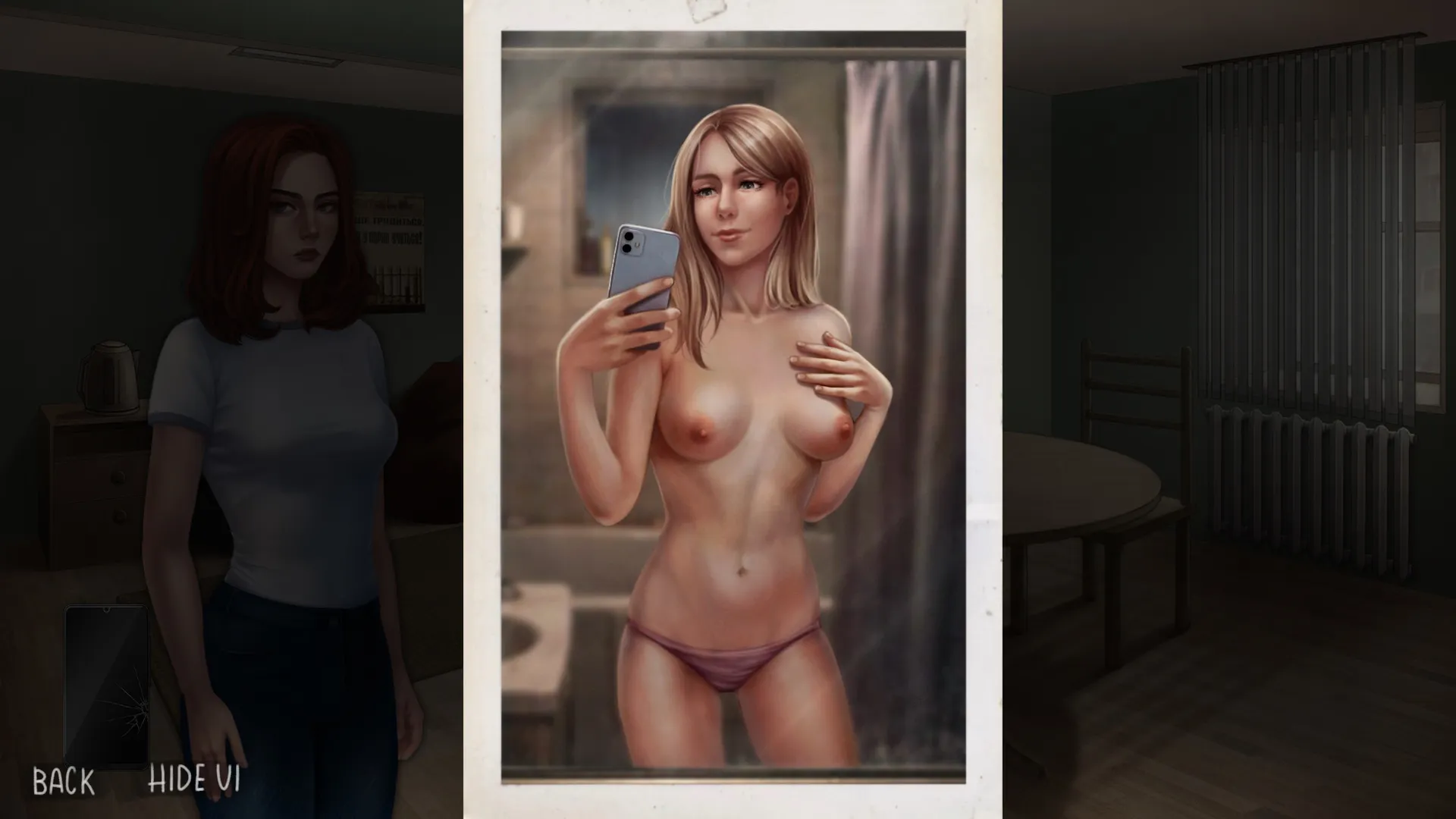 Glass Half Broken gameplay screenshot 2 (Ren'Py adult game) by ProxieDev – free download