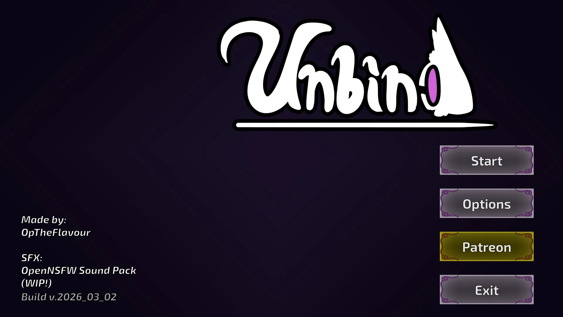 Unbind cover 2026-07-07 – Unity adult game by OpTheFlavour free download