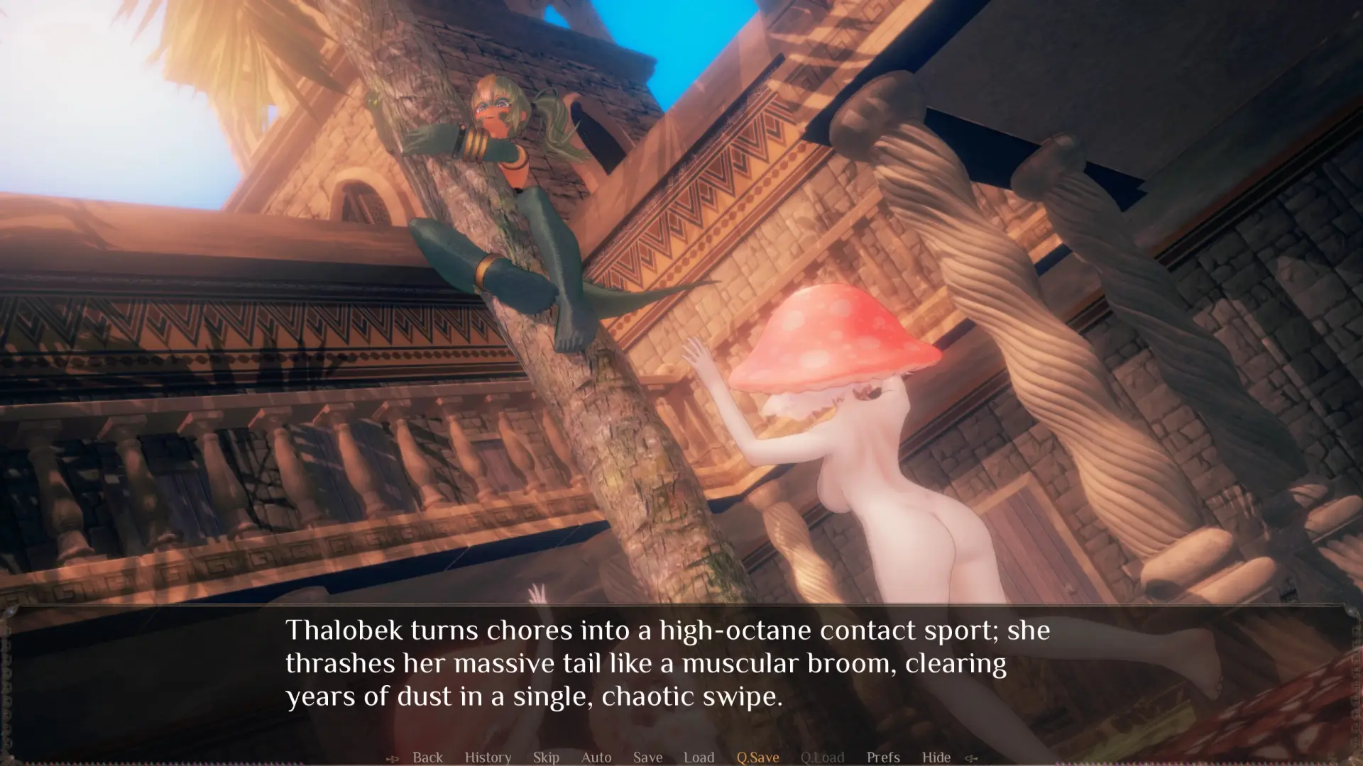 Harem of Ankhutep gameplay screenshot 4 (Ren'Py adult game) by AhaNubis – free download