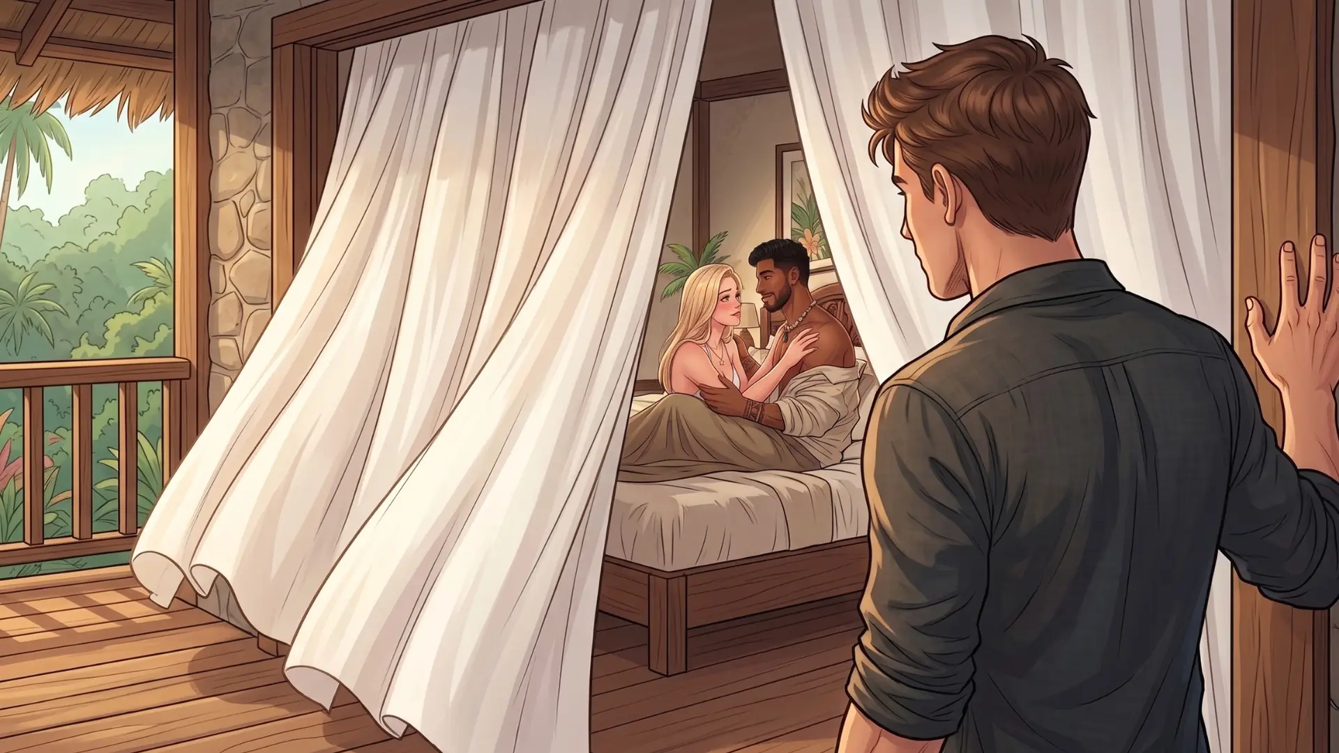 Eros Isles gameplay screenshot 2 (Ren'Py adult game) by NIGHTGLASS STUDIOS – free download