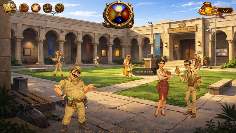 Raider Trainer gameplay screenshot 6 (Ren'Py adult game) by Overworked Peon – free download