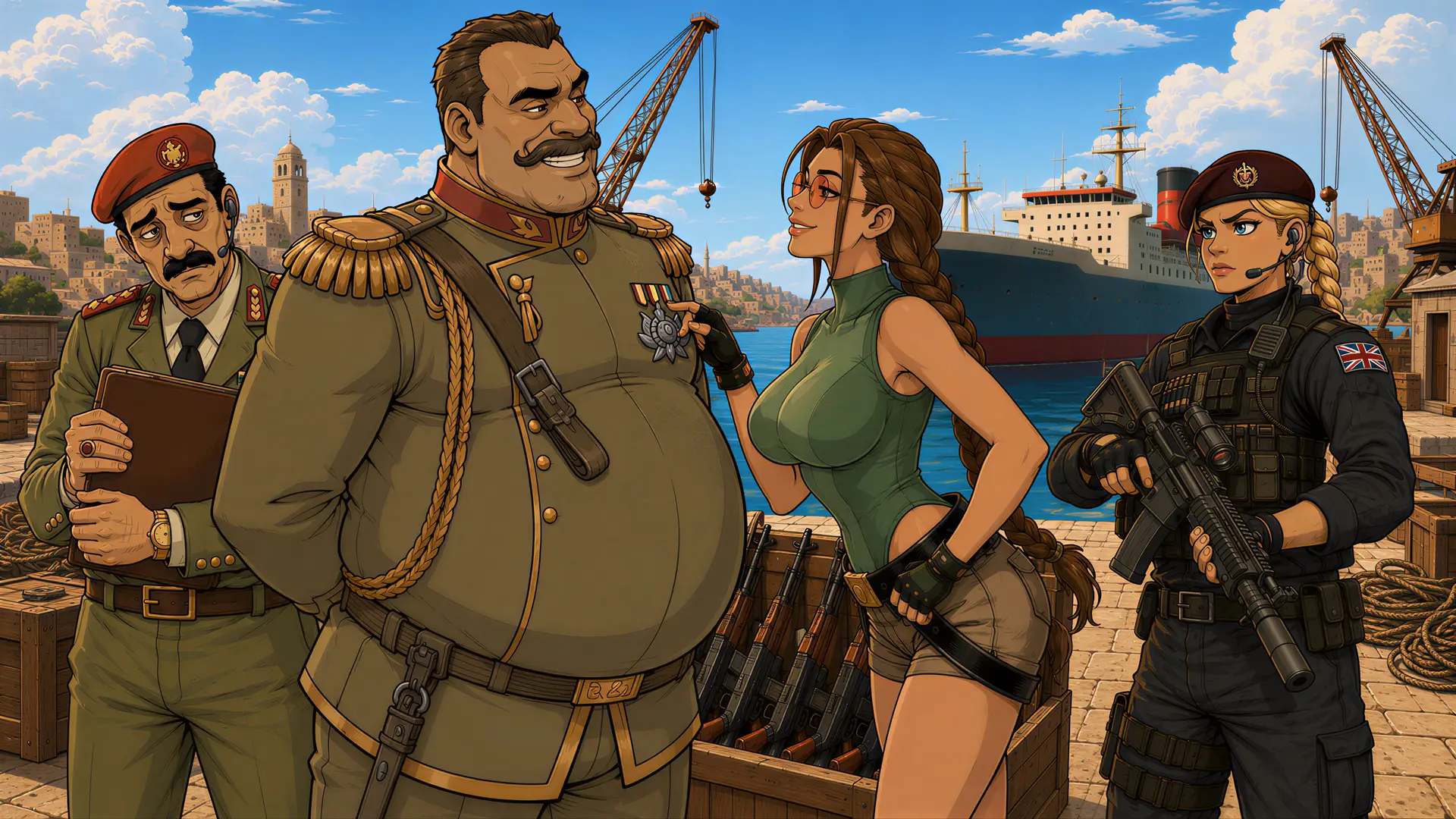 Raider Trainer gameplay screenshot 5 (Ren'Py adult game) by Overworked Peon – free download