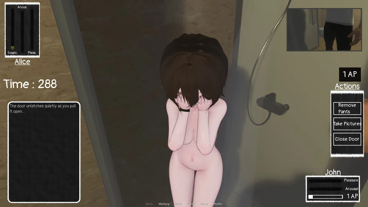 Through the Looking Glass gameplay screenshot 7 (Ren'Py adult game) by HakOSGames – free download