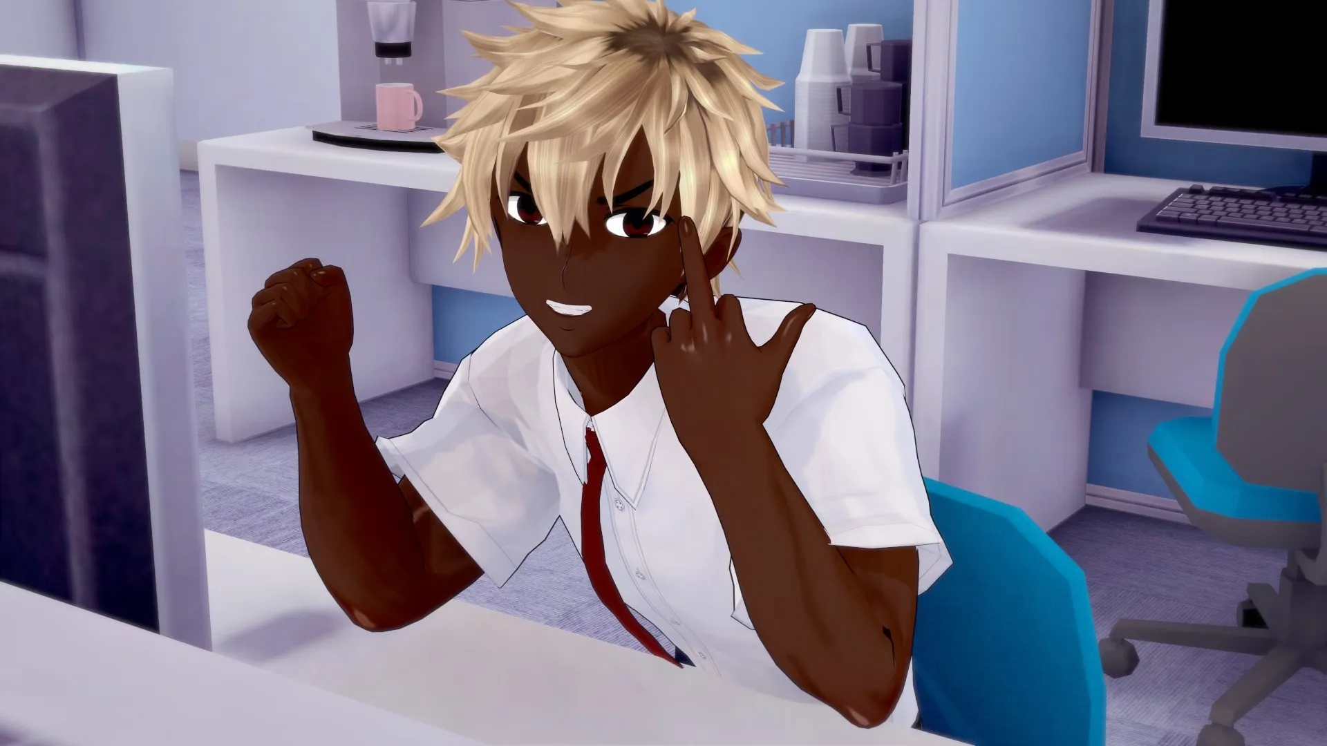 Office Boundaries gameplay screenshot 3 (Ren'Py adult game) by DrusasNTS – free download