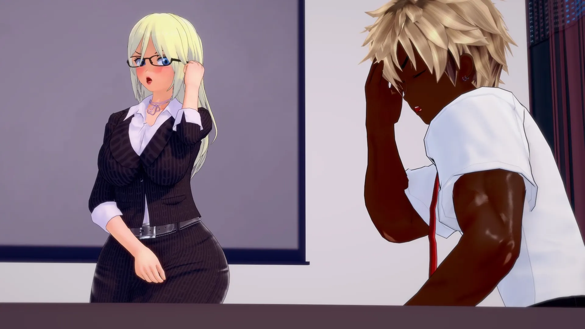 Office Boundaries gameplay screenshot 6 (Ren'Py adult game) by DrusasNTS – free download