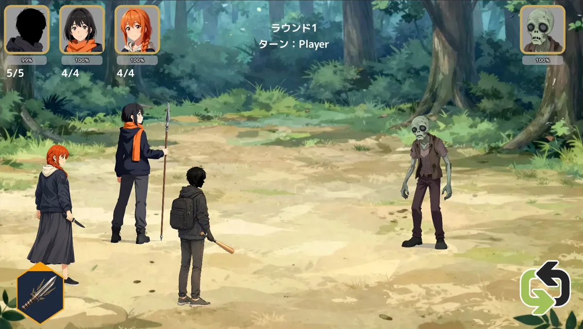 Zombie Diary: Survival with Sisters Miu & Rei gameplay screenshot 10 (Godot adult game) by NightCapybara – free download