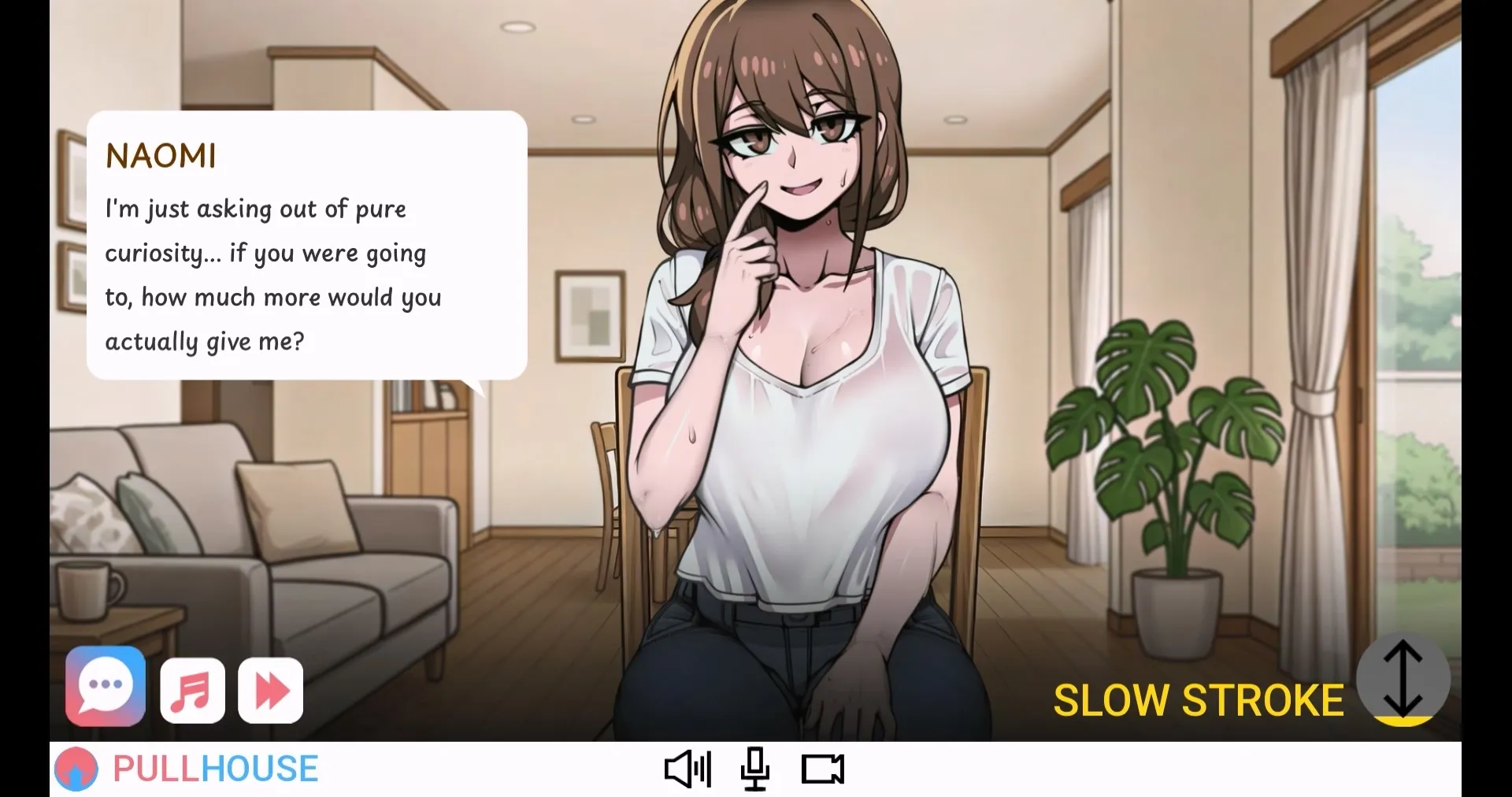 PULLHOUSE gameplay screenshot 2 (Ren'Py adult game) by KKG Fap Studio – free download