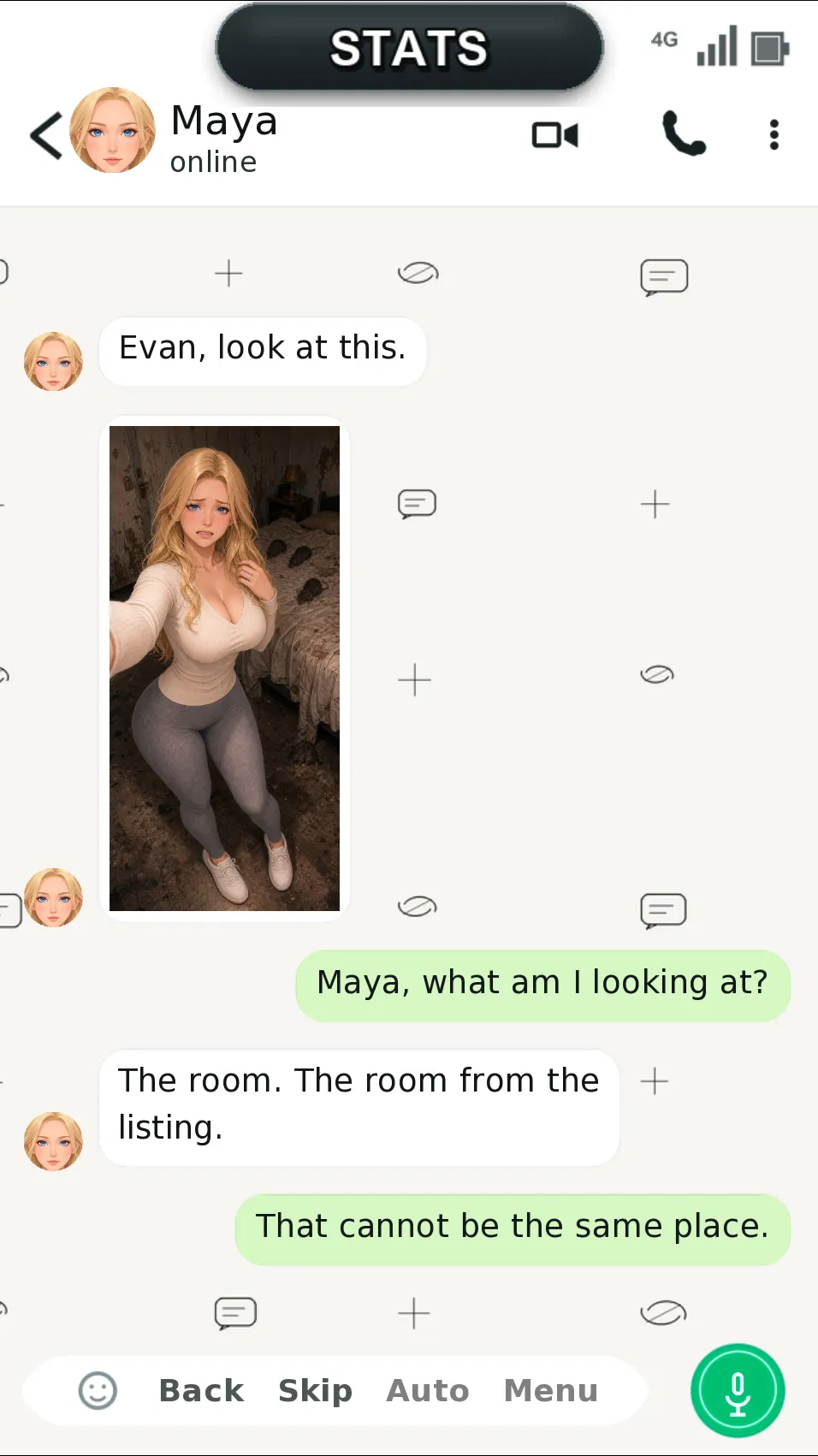 A Place Between Us gameplay screenshot 2 (Ren'Py adult game) by Velvet Signal Studio – free download