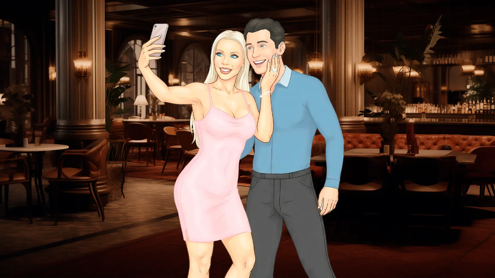 Fiancée: Forbidden Destination gameplay screenshot 1 (Ren'Py adult game) by Bunny Devil – free download