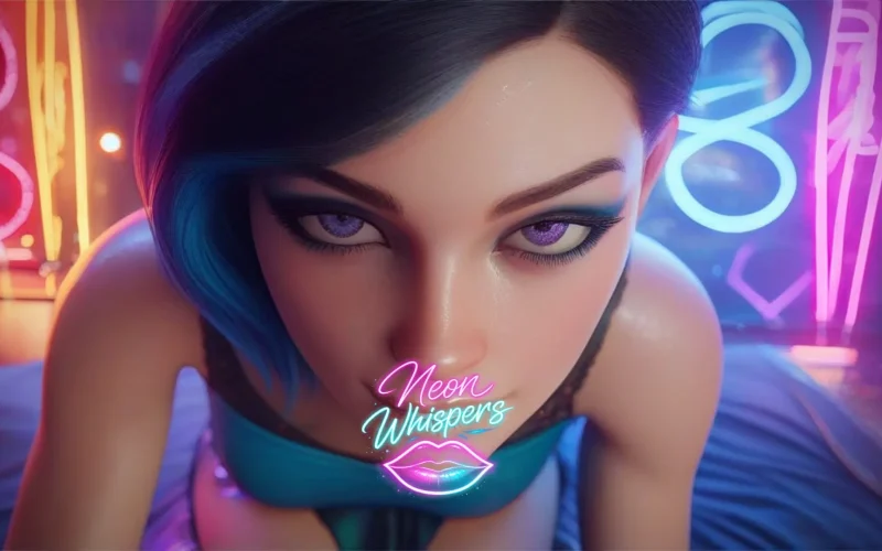 Neon Whispers cover Final – Godot adult game by EMG Tech free download