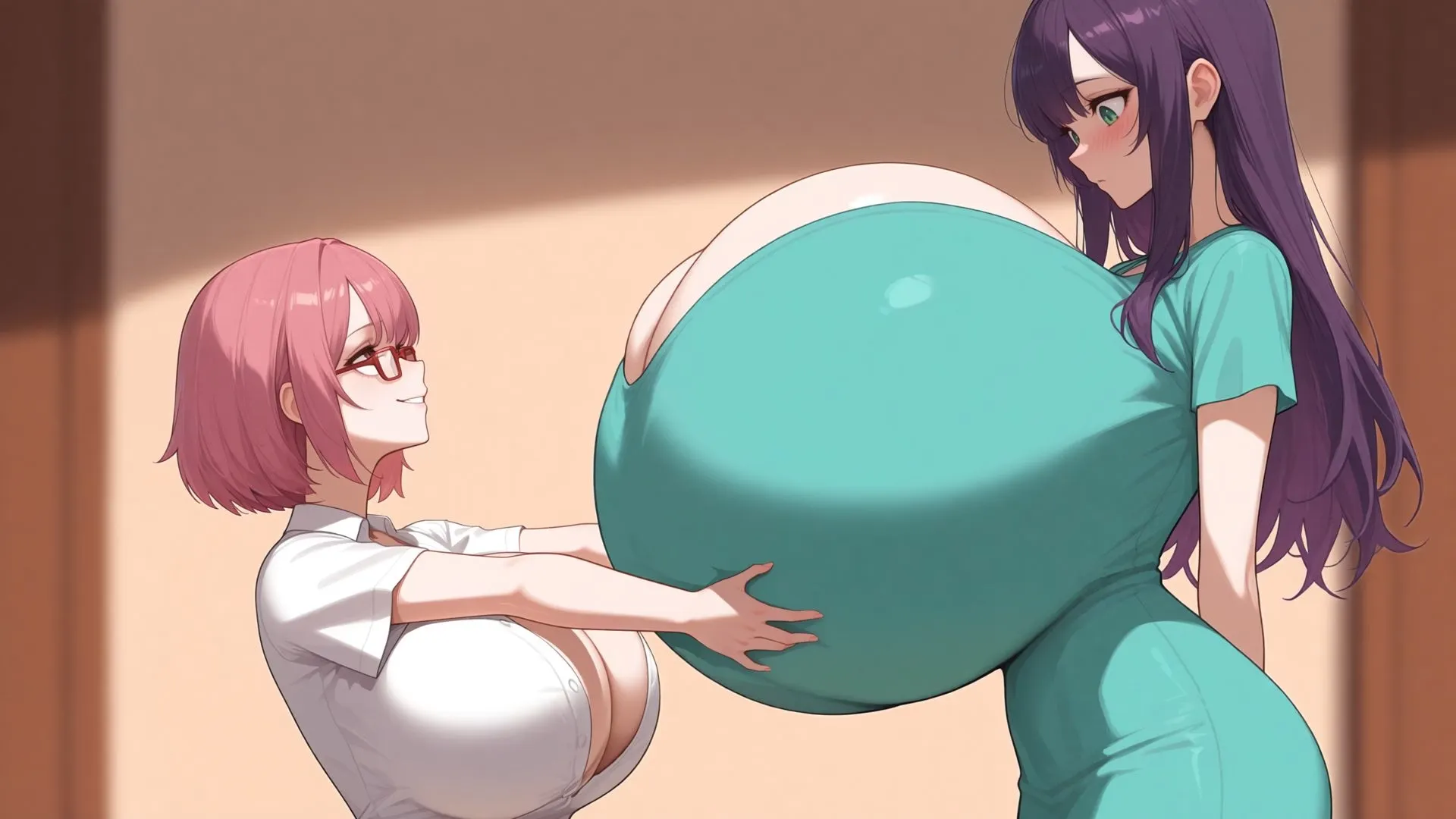 Into the Portal: Giantess World Journey gameplay screenshot 3 (Ren'Py adult game) by AGOGAMES – free download