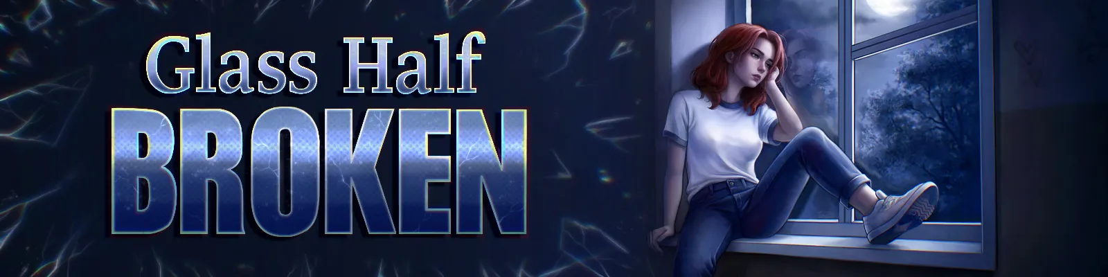 Glass Half Broken cover Episode 4 – Ren'Py adult game by ProxieDev free download