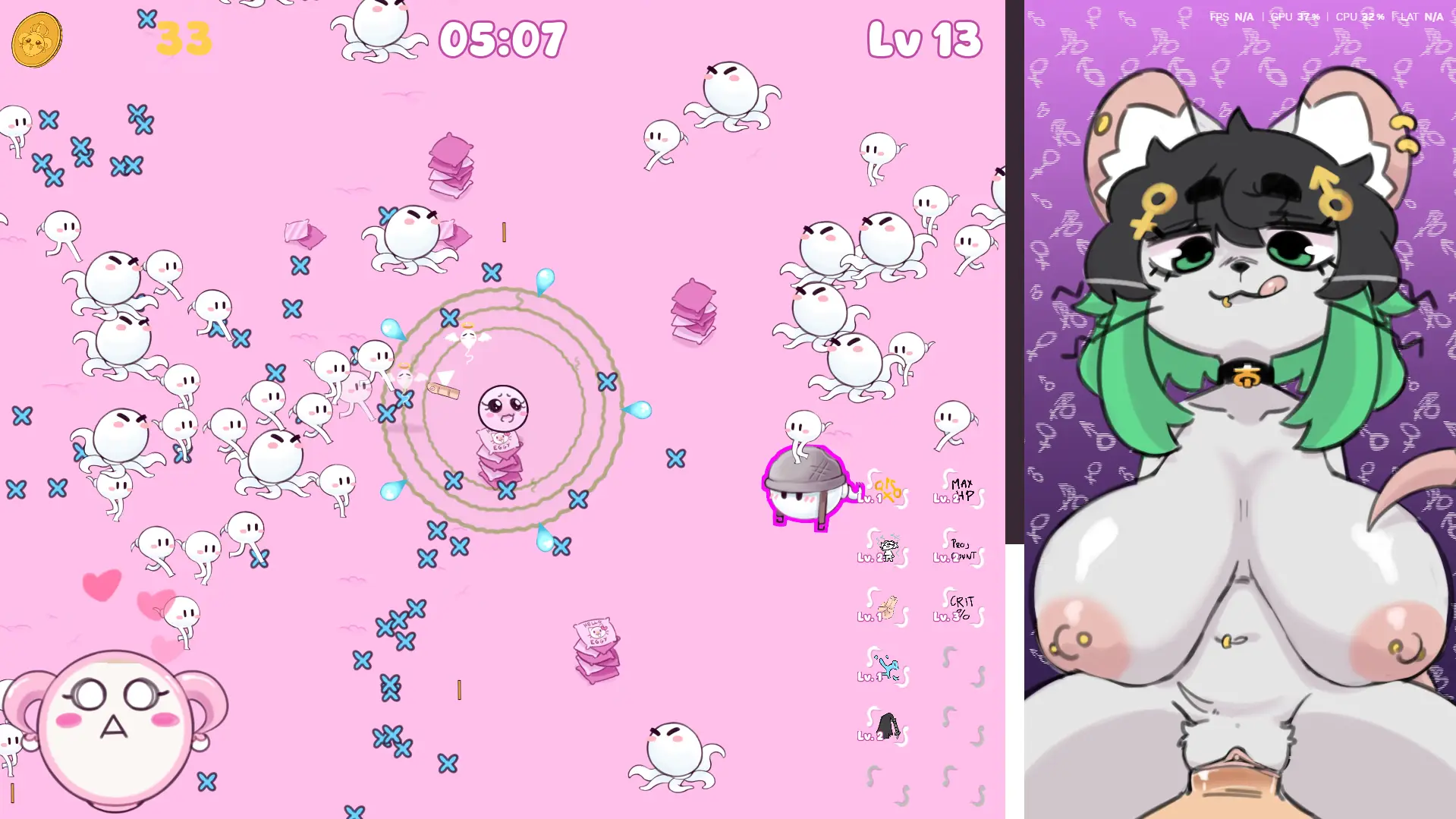 Go! Go! Womb-chan! gameplay screenshot 2 (Godot adult game) by Polygonheart – free download