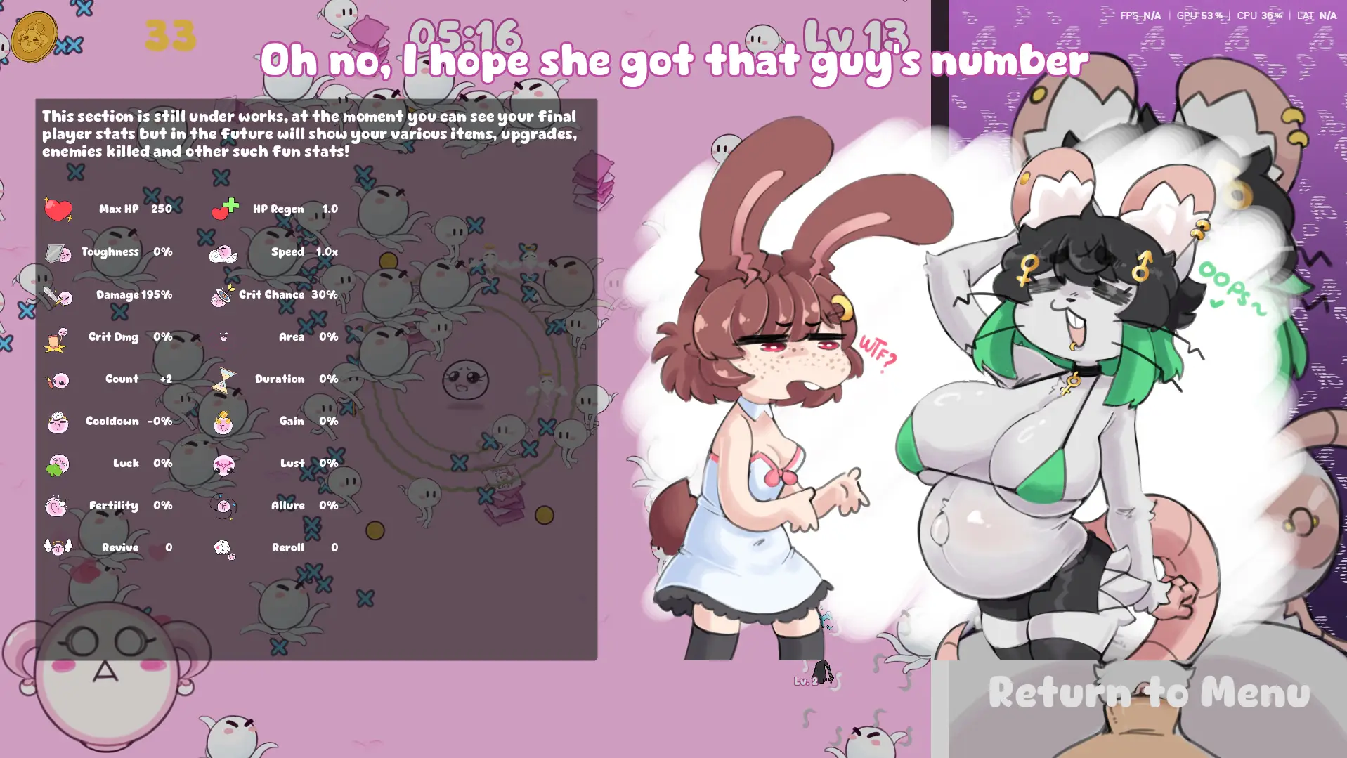 Go! Go! Womb-chan! gameplay screenshot 6 (Godot adult game) by Polygonheart – free download