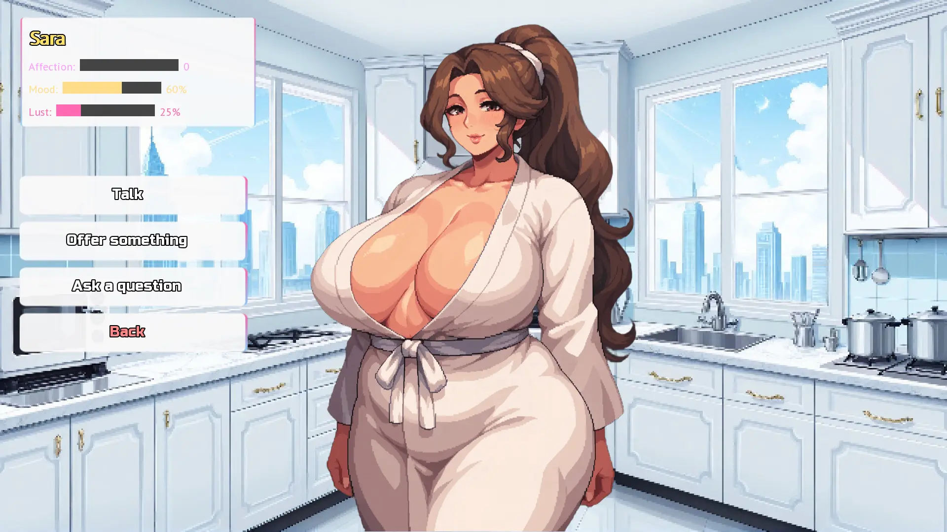 Profession to Taste gameplay screenshot 1 (Ren'Py adult game) by MachPug – free download