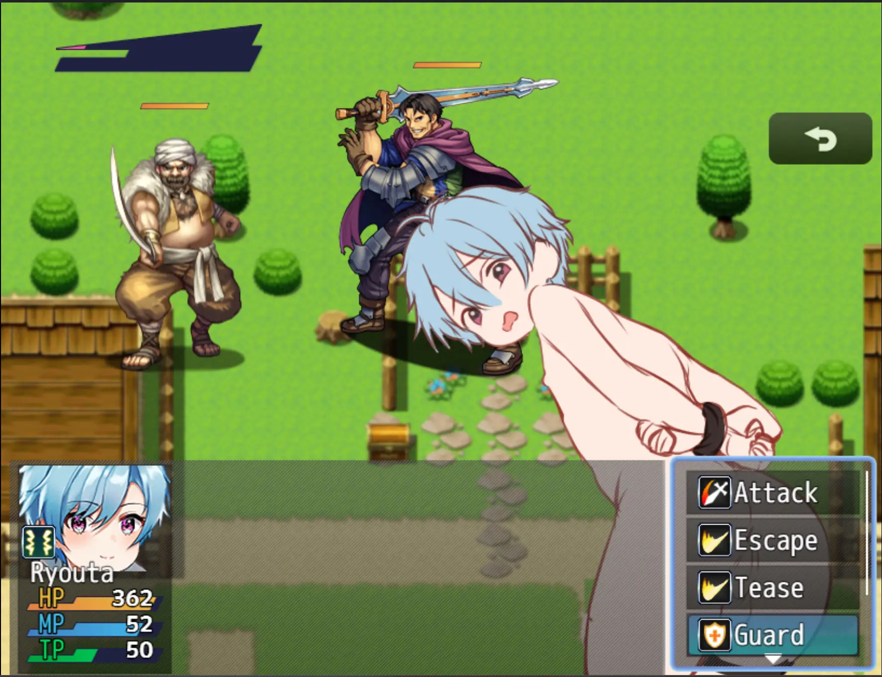 Bratty Thief Saves the World?! gameplay screenshot 3 (RPGM adult game) by Ryouta – free download