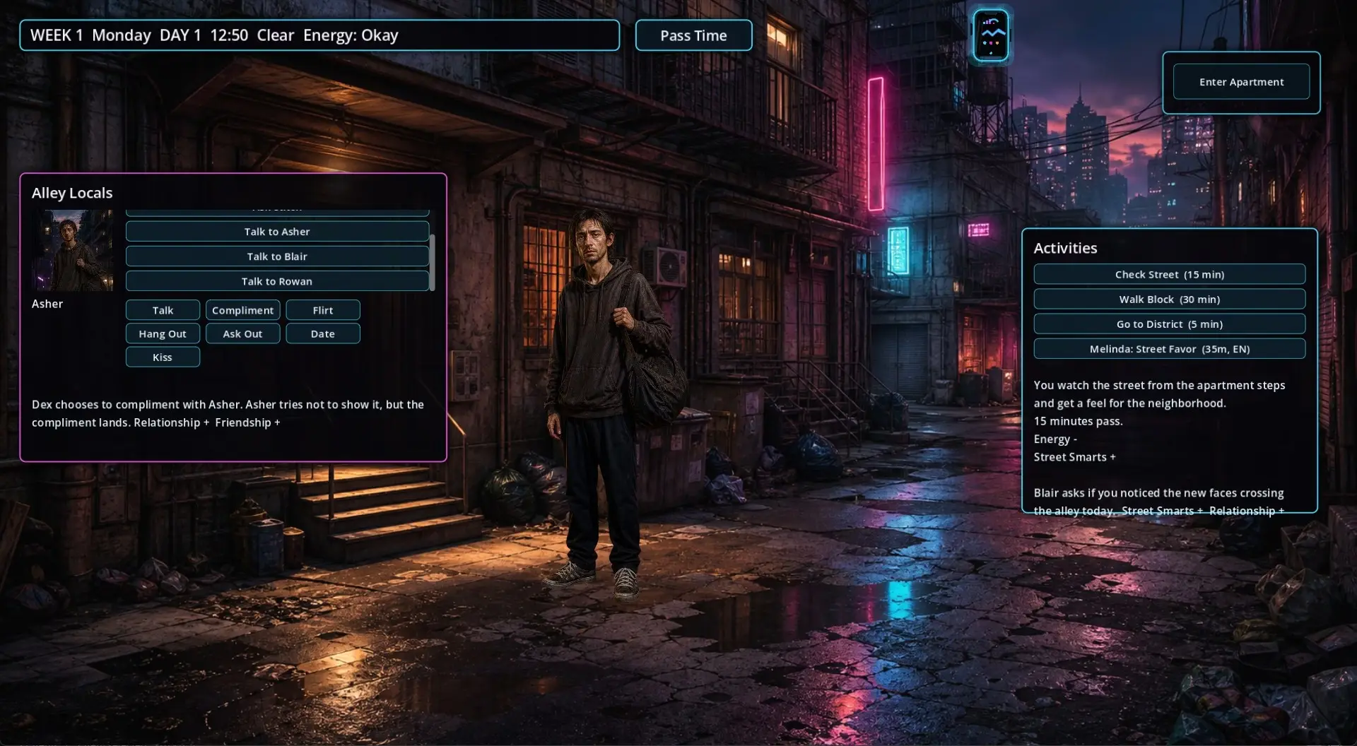 A Neon Fallacy gameplay screenshot 11 (Godot adult game) by NovahViking – free download