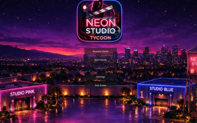 Neon Studio Tycoon cover 1.4 – Godot adult game by Neon Studio free download