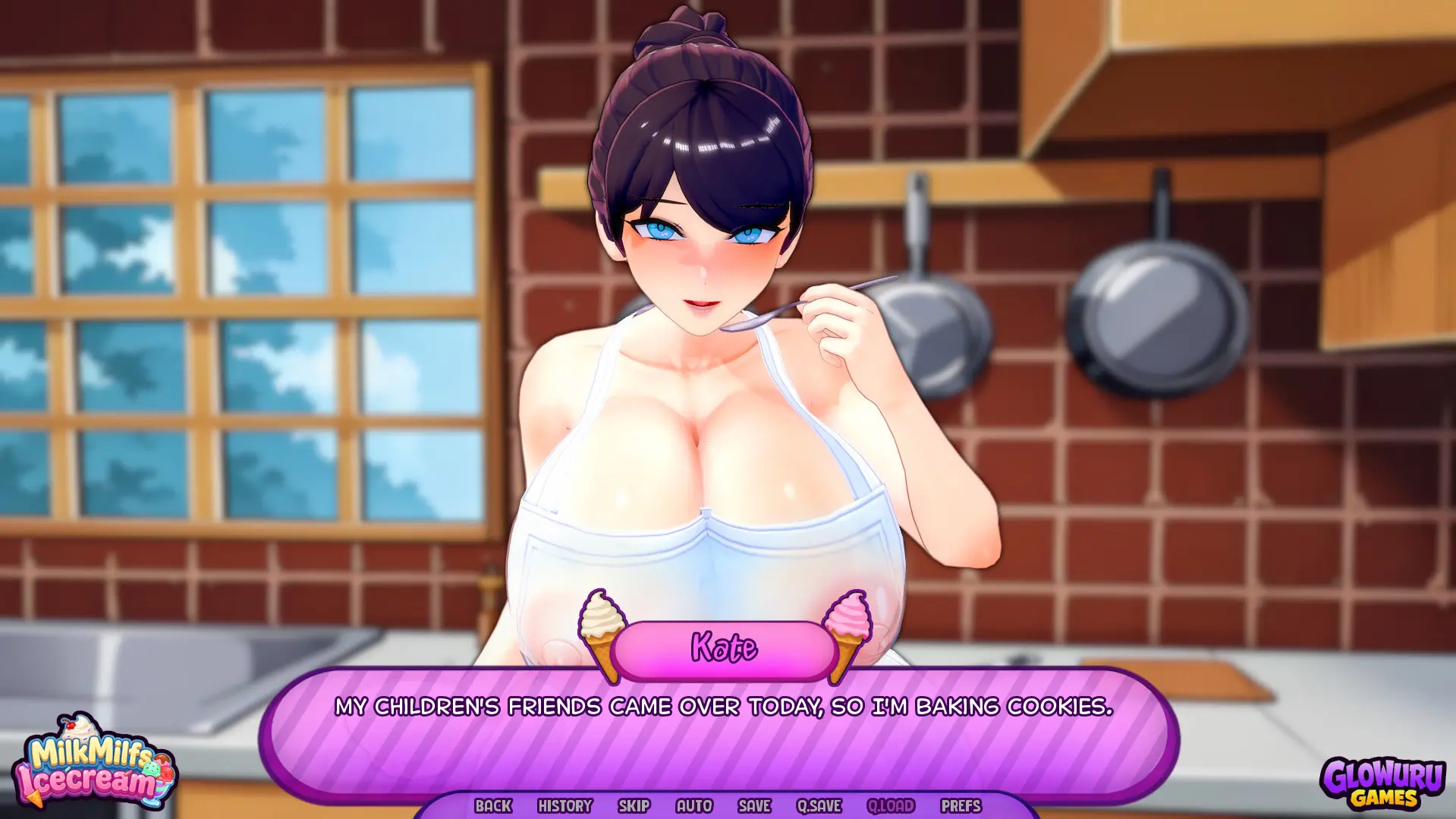 Milkmilfs Icecream gameplay screenshot 5 (Ren'Py adult game) by GlowuruGames – free download