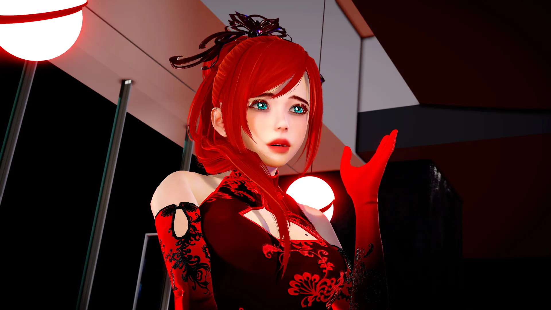 Red Lotus gameplay screenshot 1 (Ren'Py adult game) by apibytes – free download
