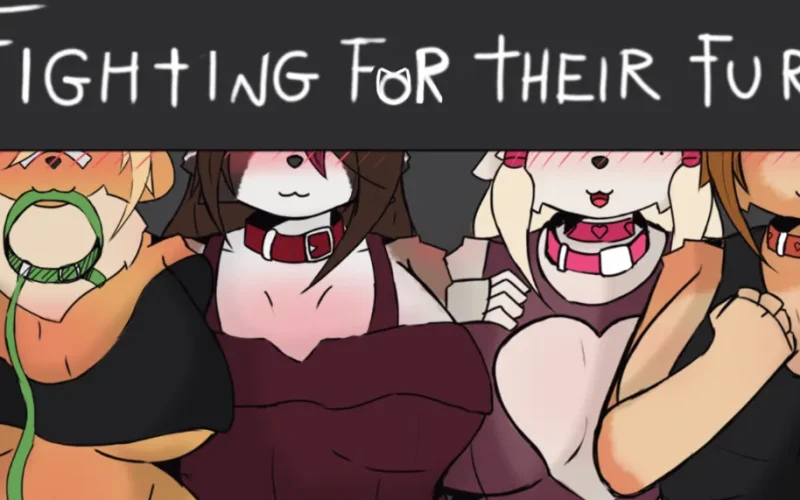 Fighting for Their Fur cover 0.13 – RPGM adult game by MR.DBBR free download