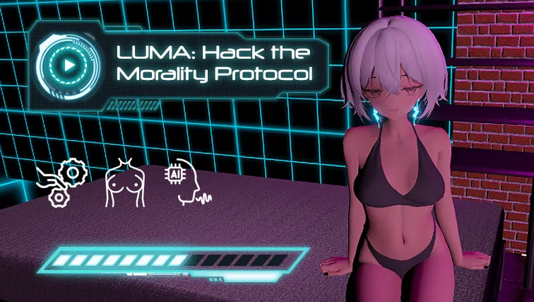 LUMA: Hack the Morality Protocol cover 0.21 – Unity adult game by MaconaHGames free download
