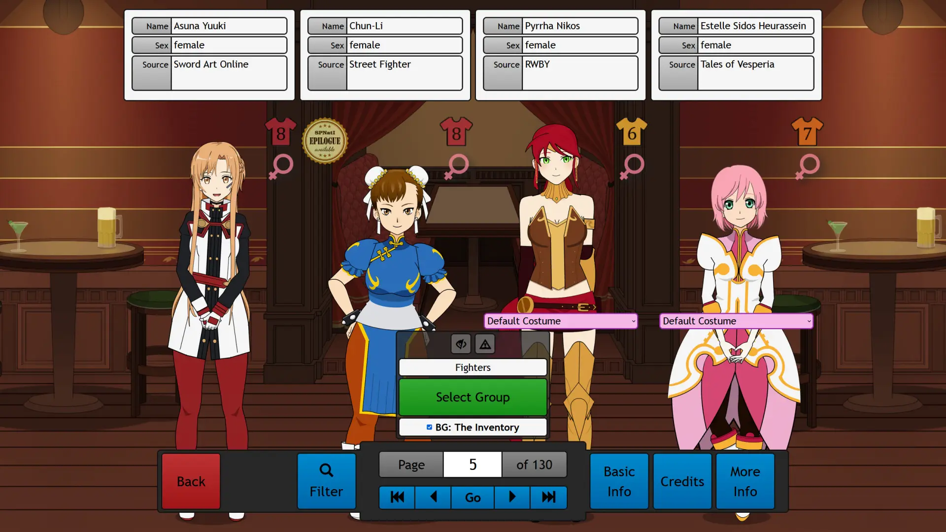 Strip Poker Night at the Inventory gameplay screenshot 2 (Others adult game) by Joseph Kantel (Orig) – free download