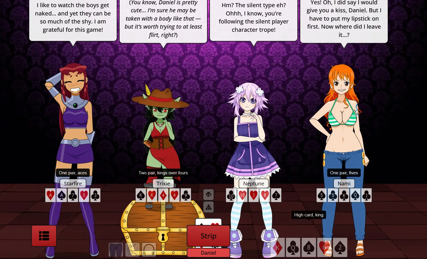 Strip Poker Night at the Inventory gameplay screenshot 3 (Others adult game) by Joseph Kantel (Orig) – free download