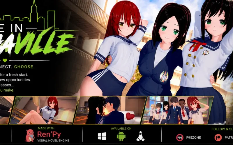 Life in Alphaville cover 0.8.5 – Ren'Py adult game by GameleaksStudio free download