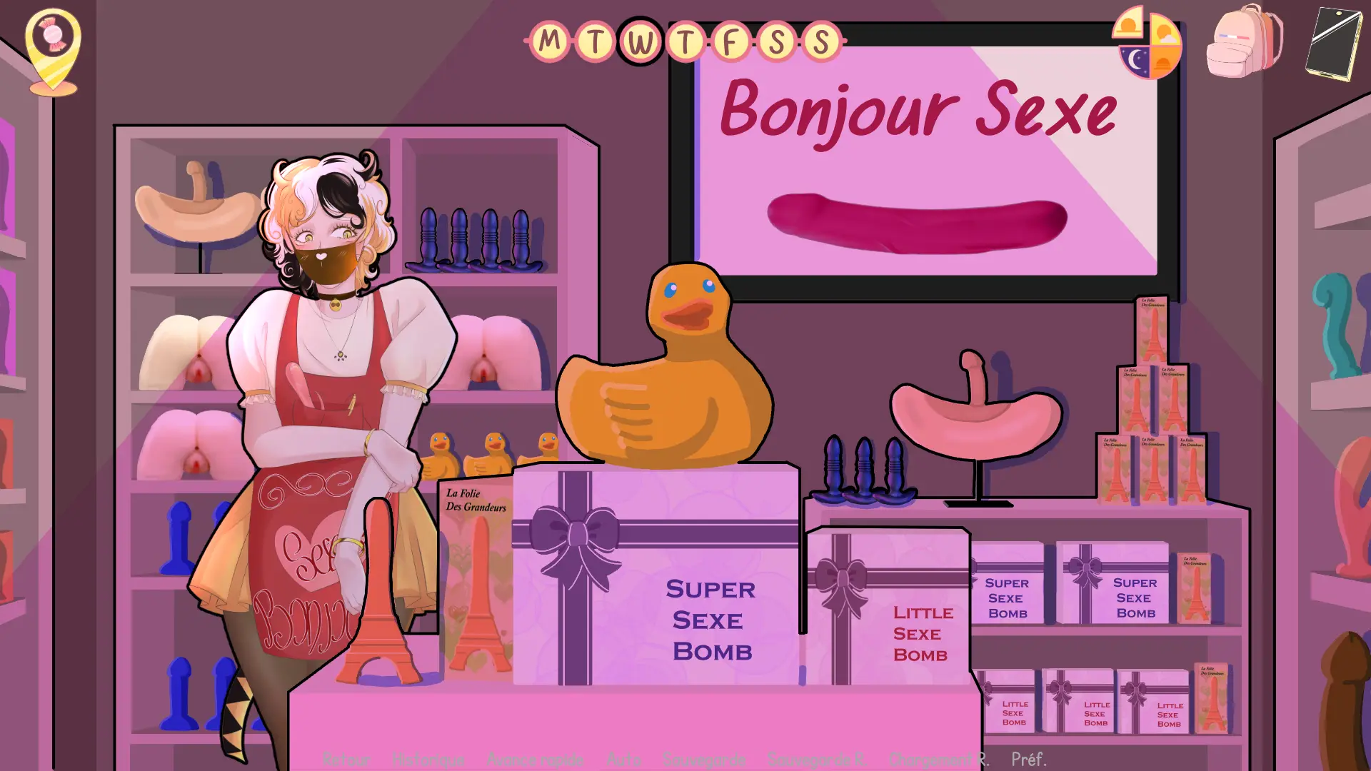 My Sweet Secret gameplay screenshot 1 (Ren'Py adult game) by Candy Shop – free download