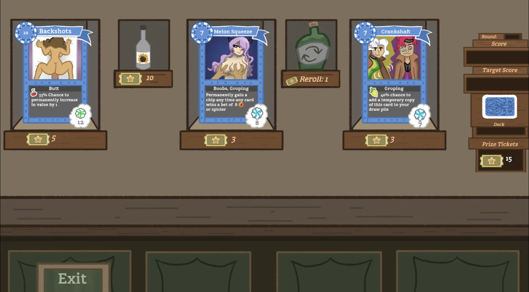 Backshot Roulette gameplay screenshot 1 (Others adult game) by Radpeel – free download