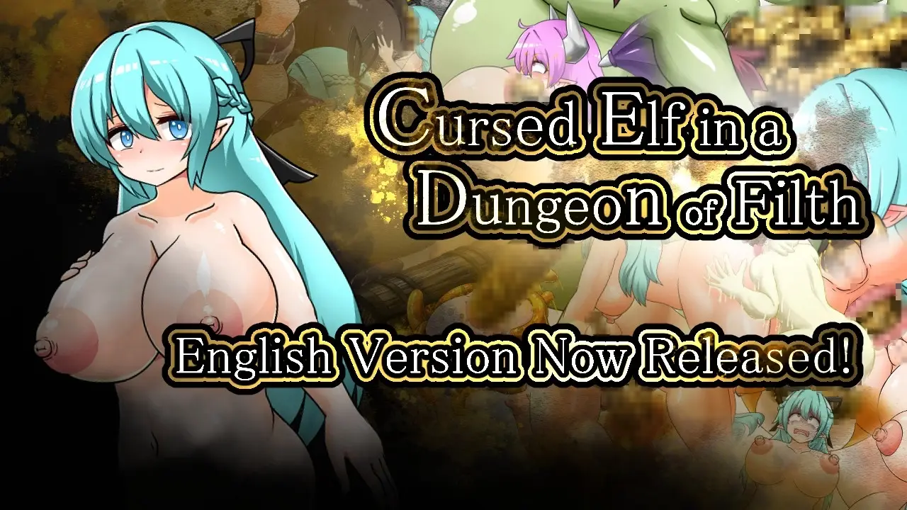 Cursed Elf in a Dungeon of Filth cover Final – RPGM adult game by Mother Nature Heavy Industries free download