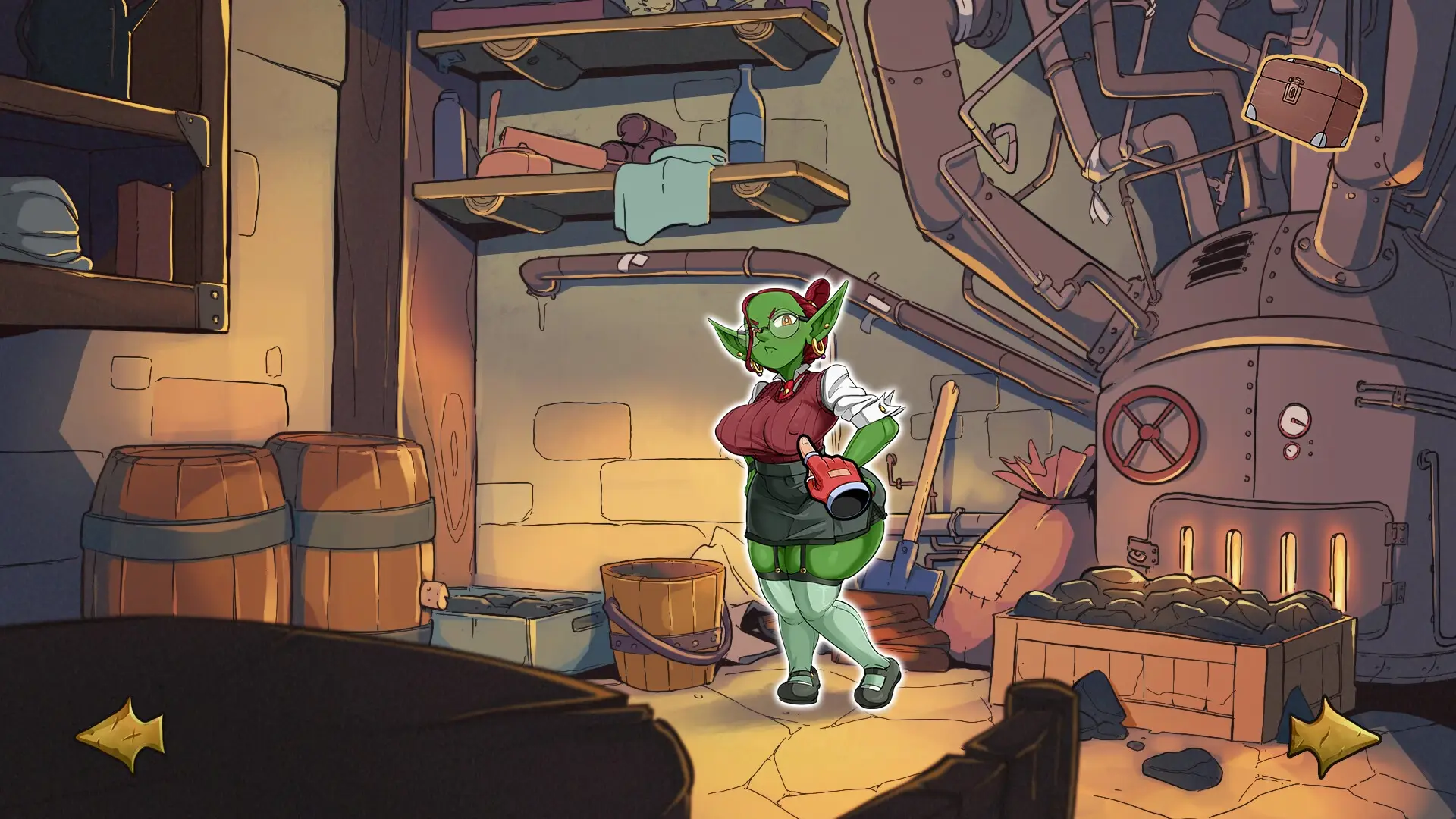 Short Night: The Half Pint Lady gameplay screenshot 1 (Godot adult game) by Stack Studio – free download
