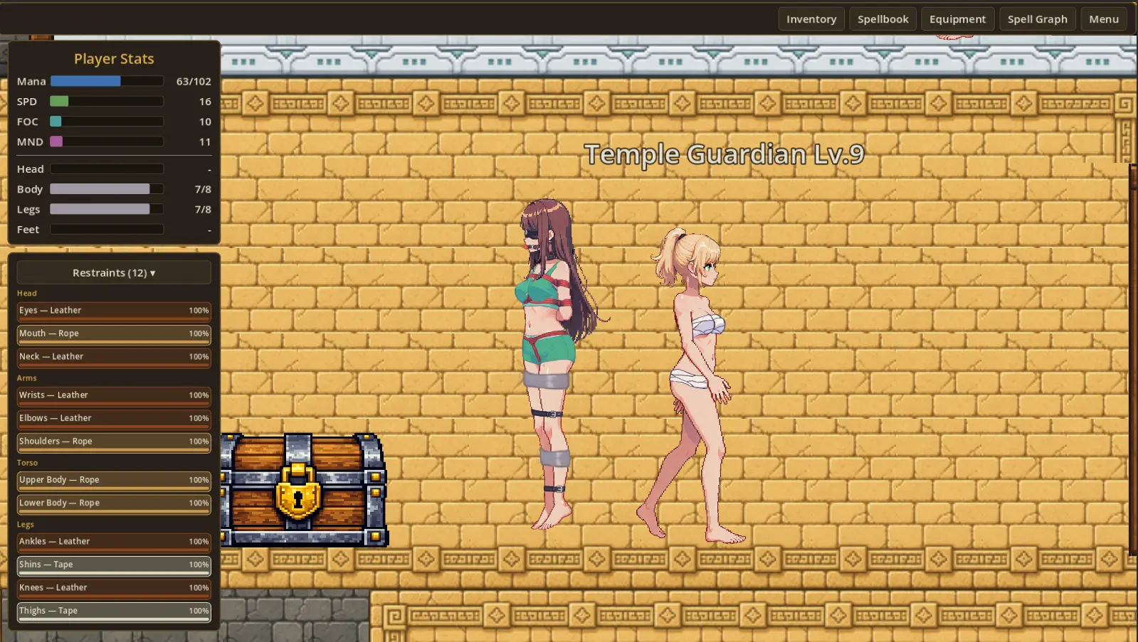 TunnelBound gameplay screenshot 1 (Godot adult game) by VeryWeirdDev – free download