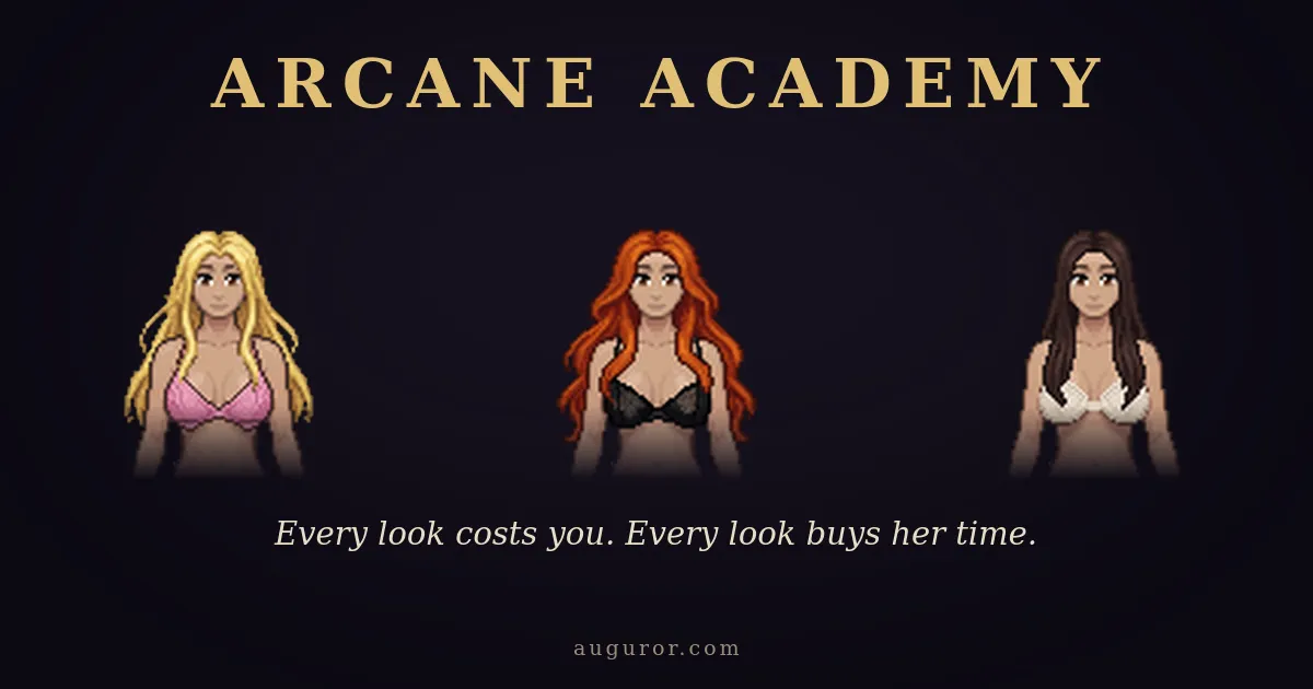 Arcane Academy cover 0.9.0 – Godot adult game by Auguror free download