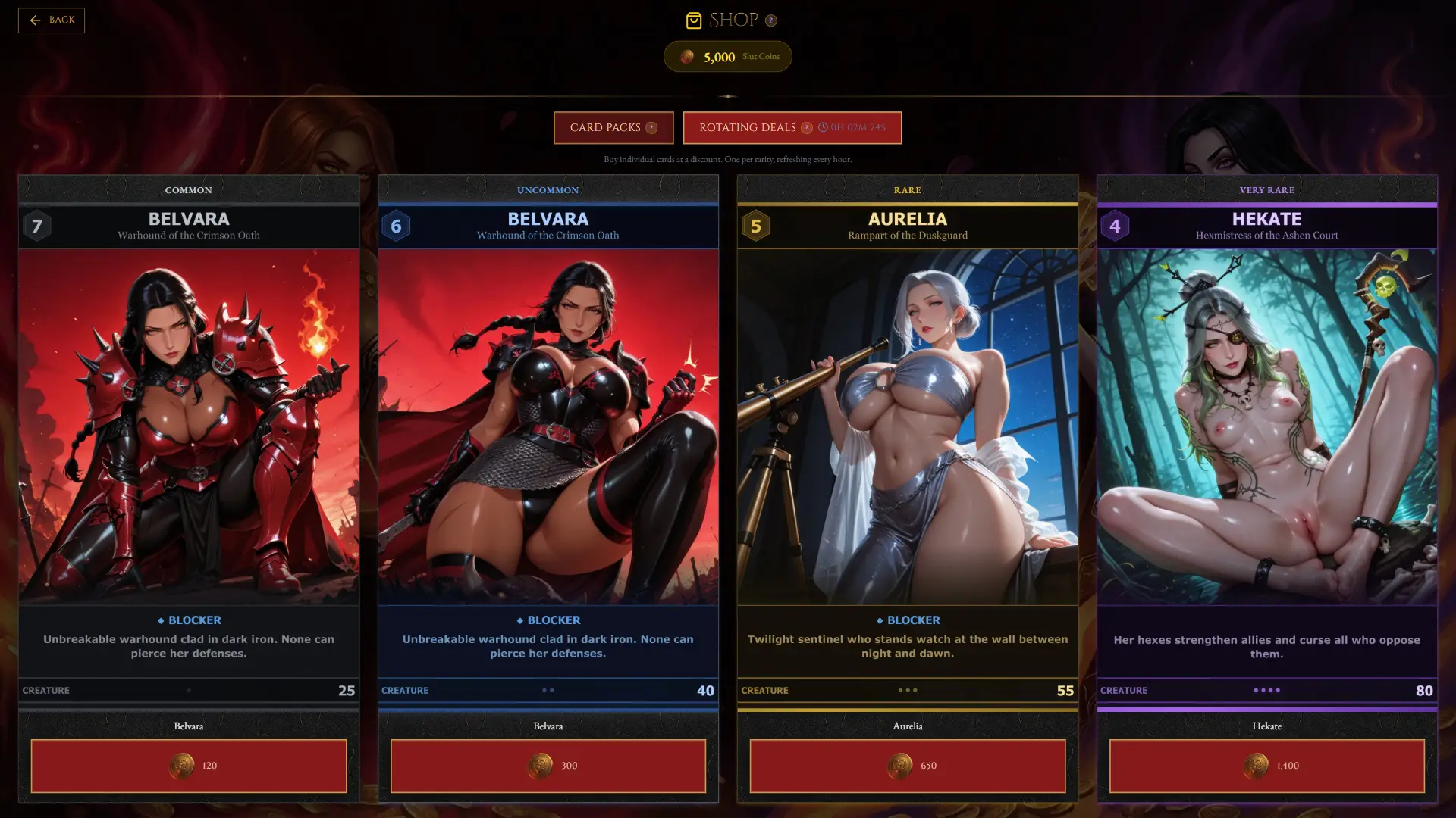 Sluts Duel gameplay screenshot 10 (Others adult game) by Mandr4goran – free download
