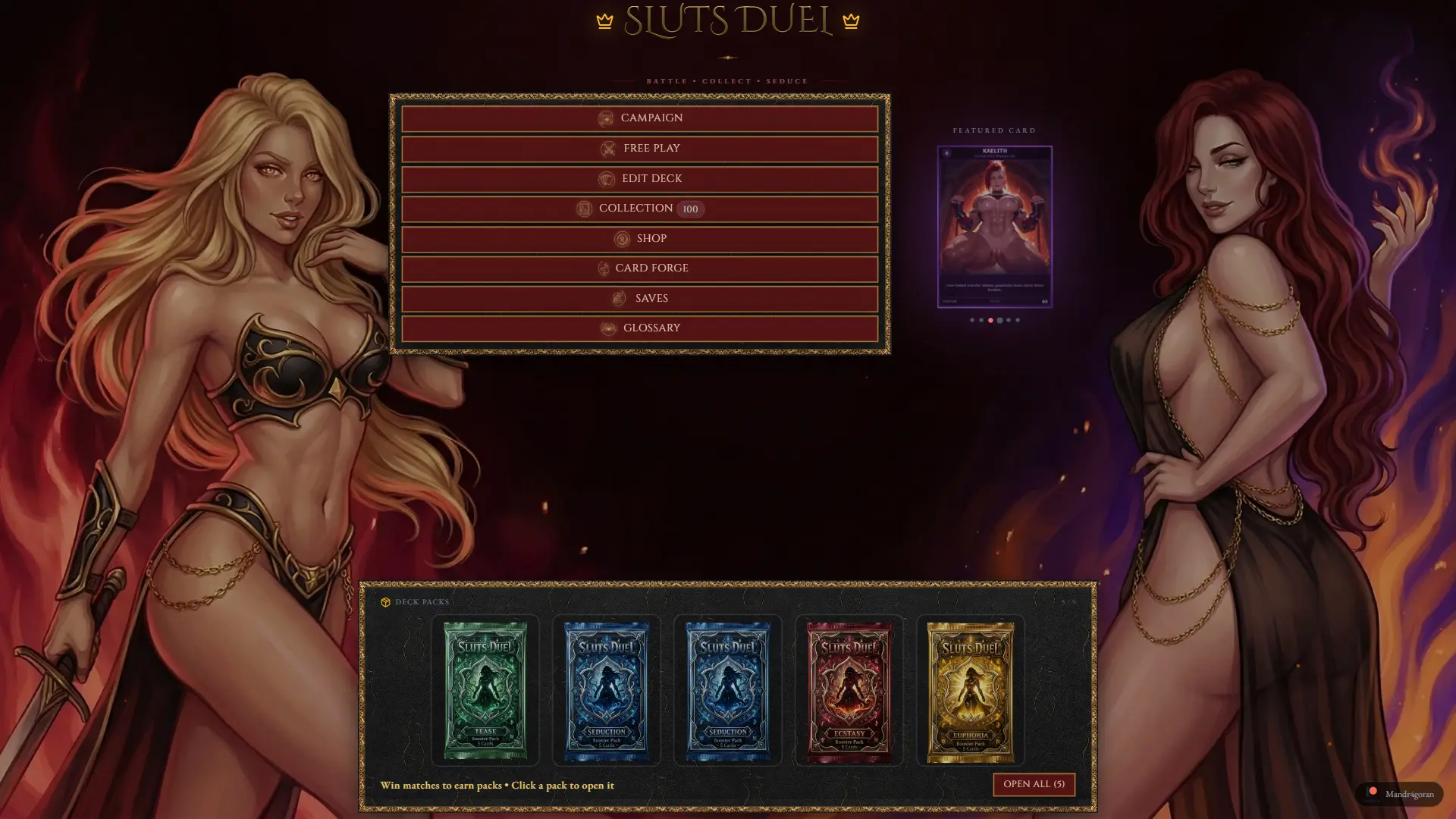 Sluts Duel gameplay screenshot 8 (Others adult game) by Mandr4goran – free download