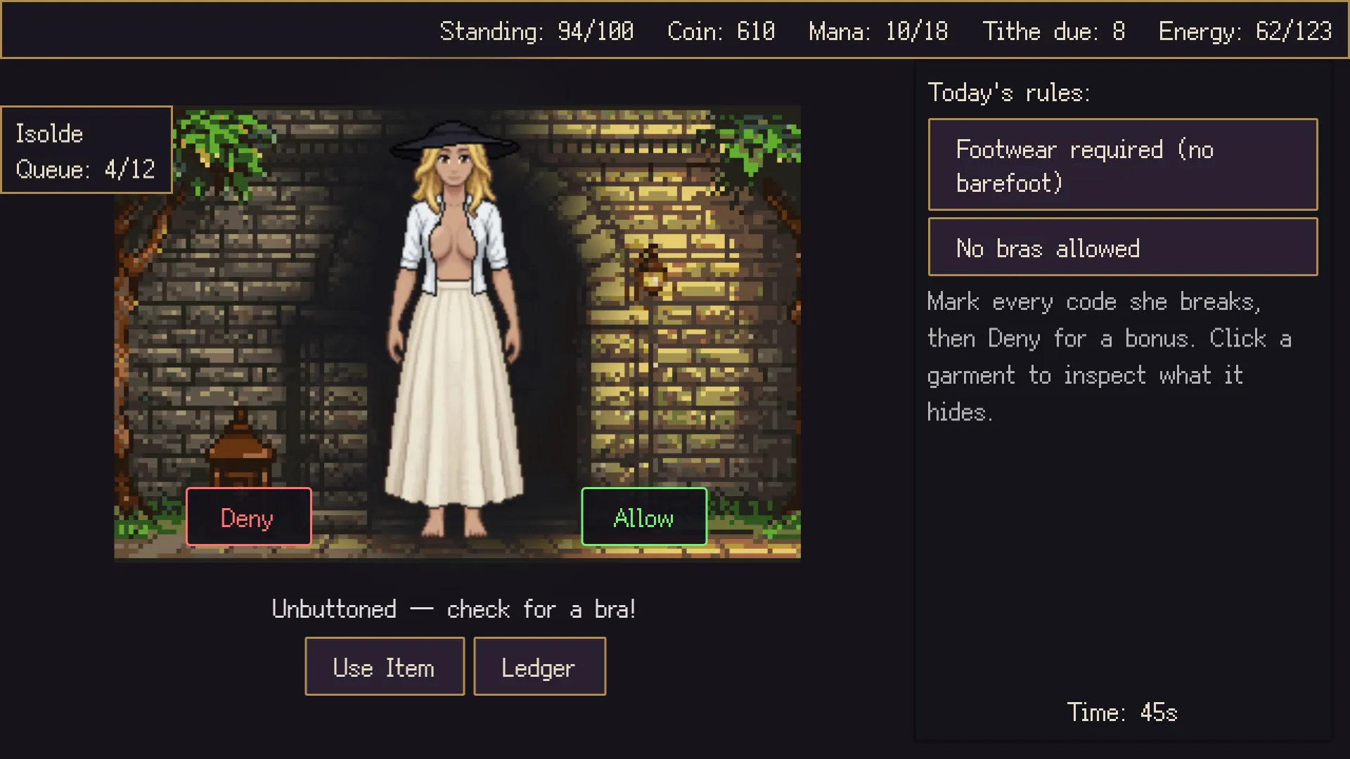 Arcane Academy gameplay screenshot 9 (Godot adult game) by Auguror – free download