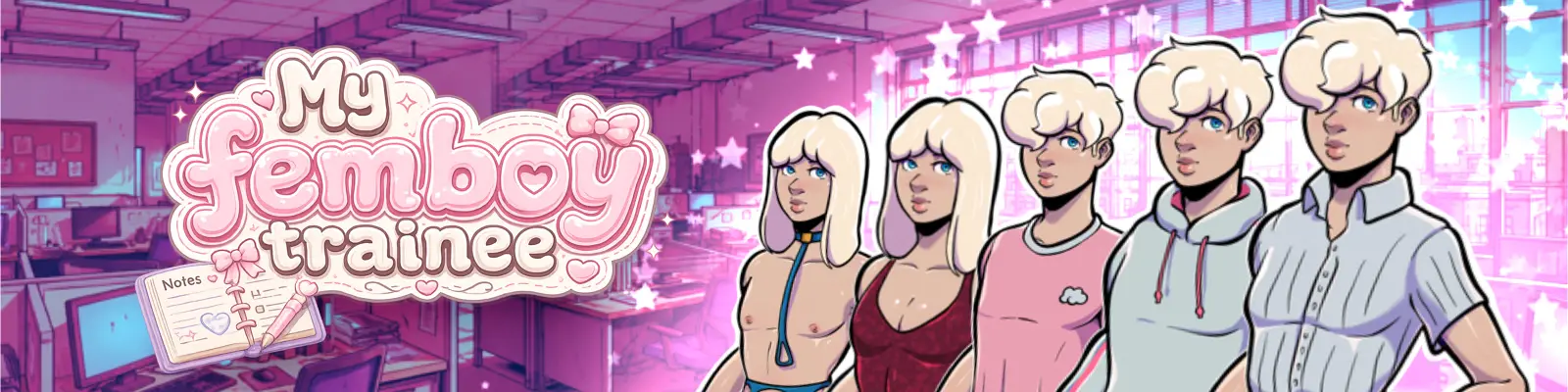 My Femboy Trainee cover 0.1 – Ren'Py adult game by Femboy Factory free download
