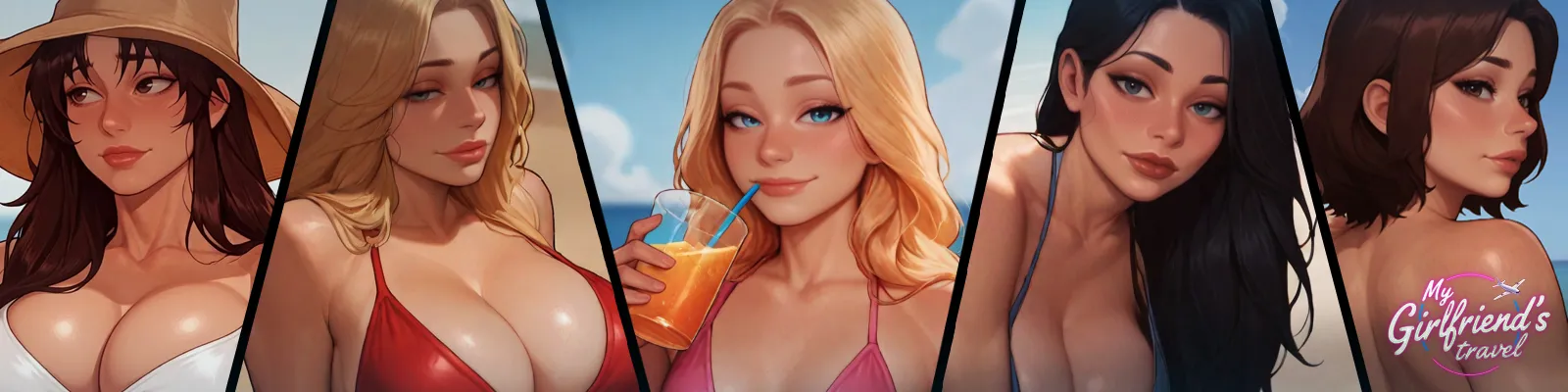 NTR Chat: My Girlfriend’s Travel cover Redux 0.2 – Godot adult game by KusoBin free download