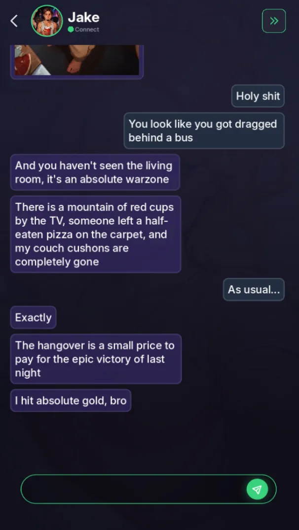 NTR Chat: My Girlfriend’s Travel gameplay screenshot 6 (Godot adult game) by KusoBin – free download