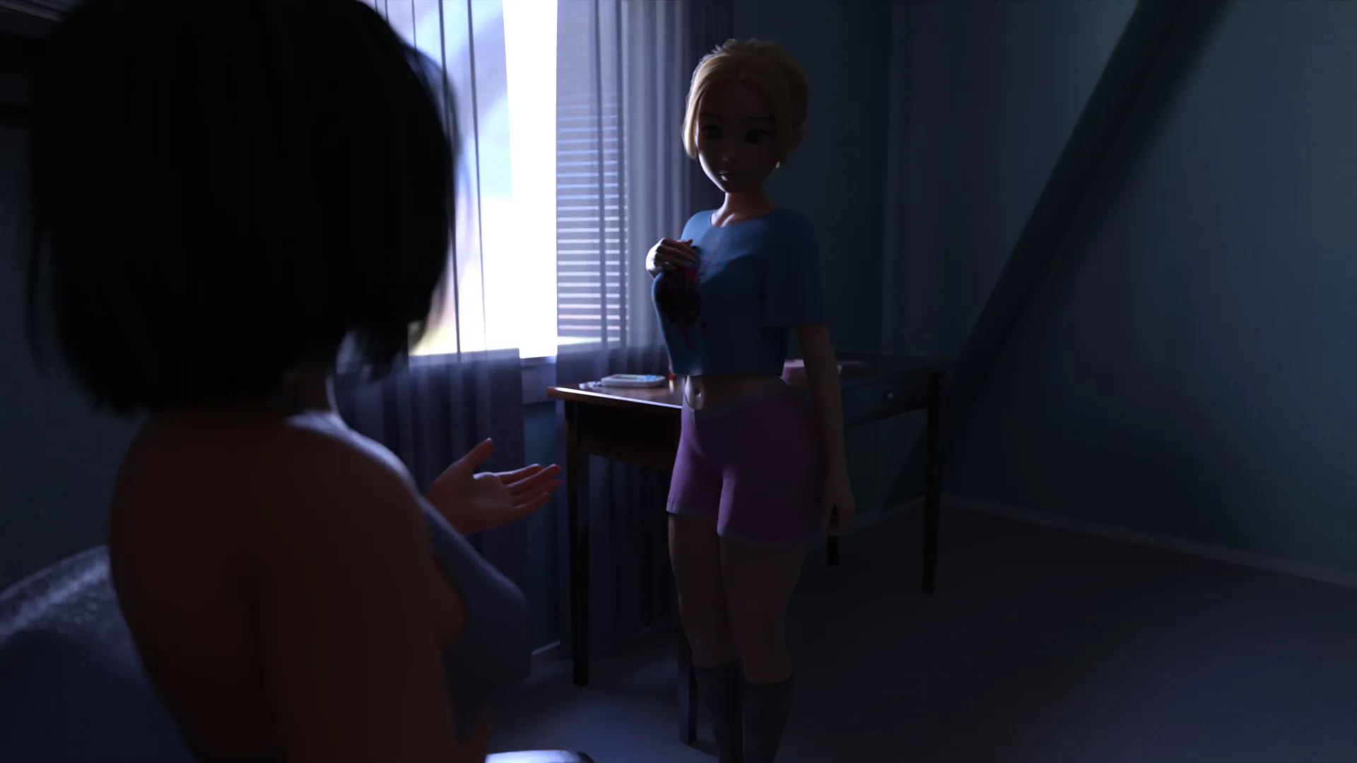 Spicy Waitress gameplay screenshot 1 (Ren'Py adult game) by Caizer Games – free download