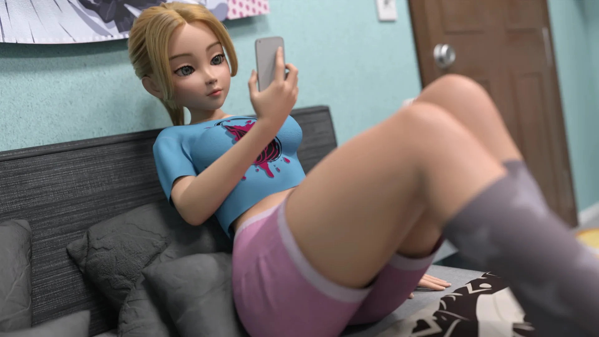 Spicy Waitress gameplay screenshot 9 (Ren'Py adult game) by Caizer Games – free download
