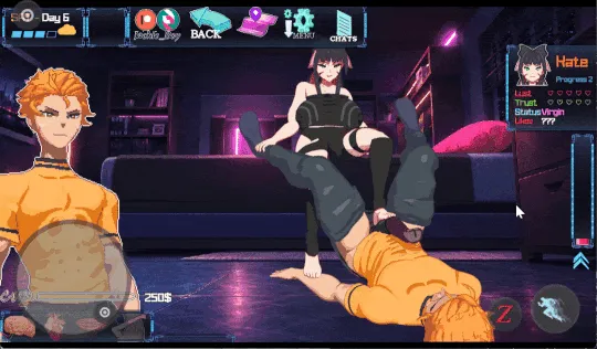 Cyberpunk 2069 gameplay screenshot 8 (RPGM adult game) by Jackie Boy – free download