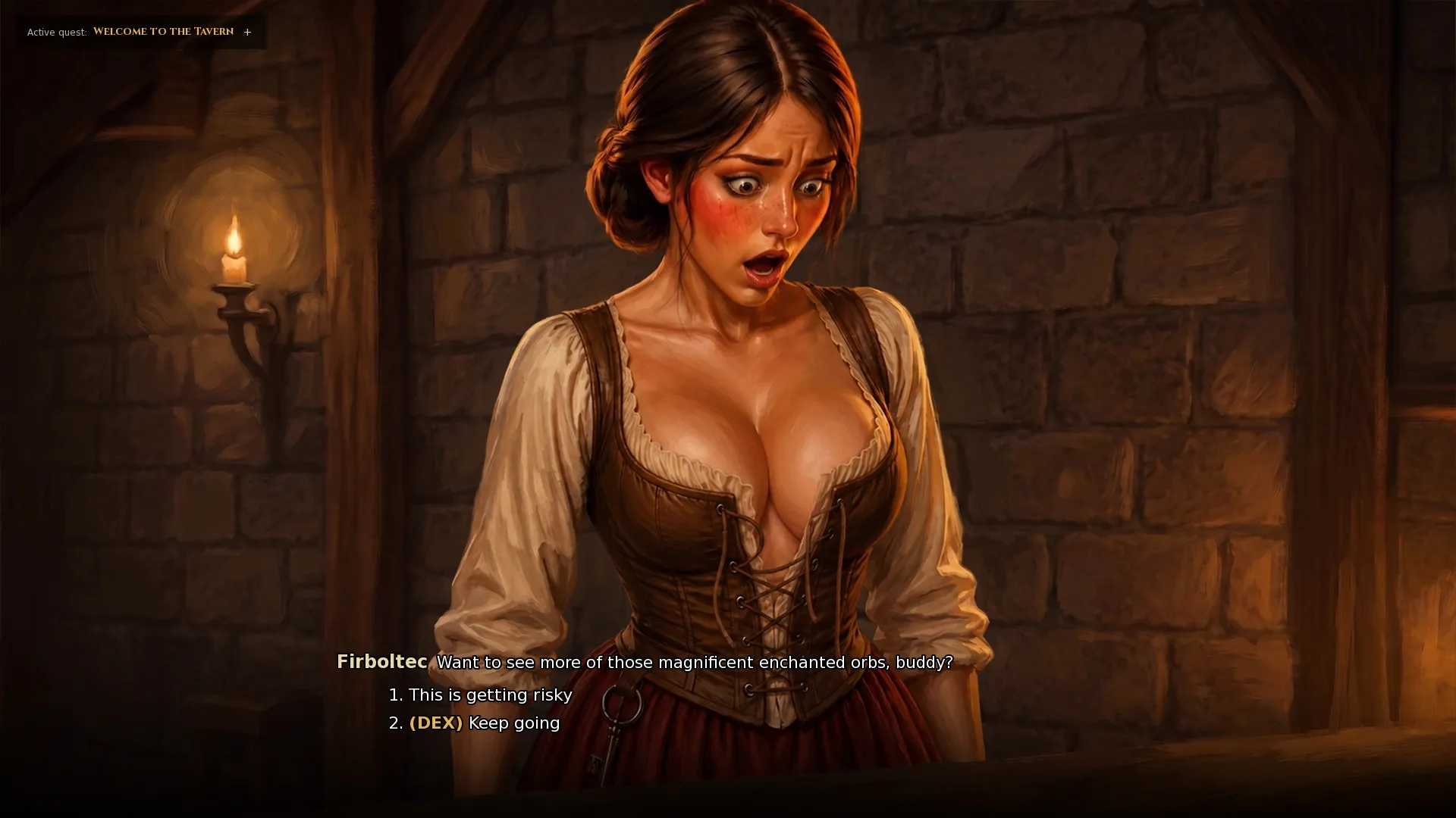 Dice & Desire gameplay screenshot 6 (Ren'Py adult game) by The Sorcerer of The Horn – free download