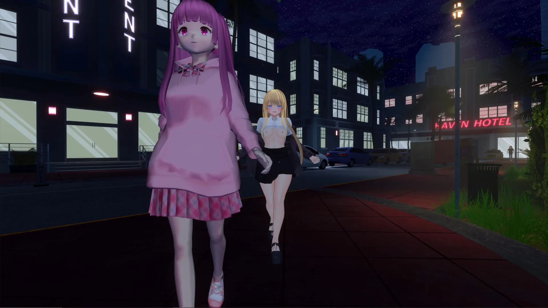 Moeka: Exposure’s Temptation gameplay screenshot 1 (Unity adult game) by ShyGirlTeam – free download