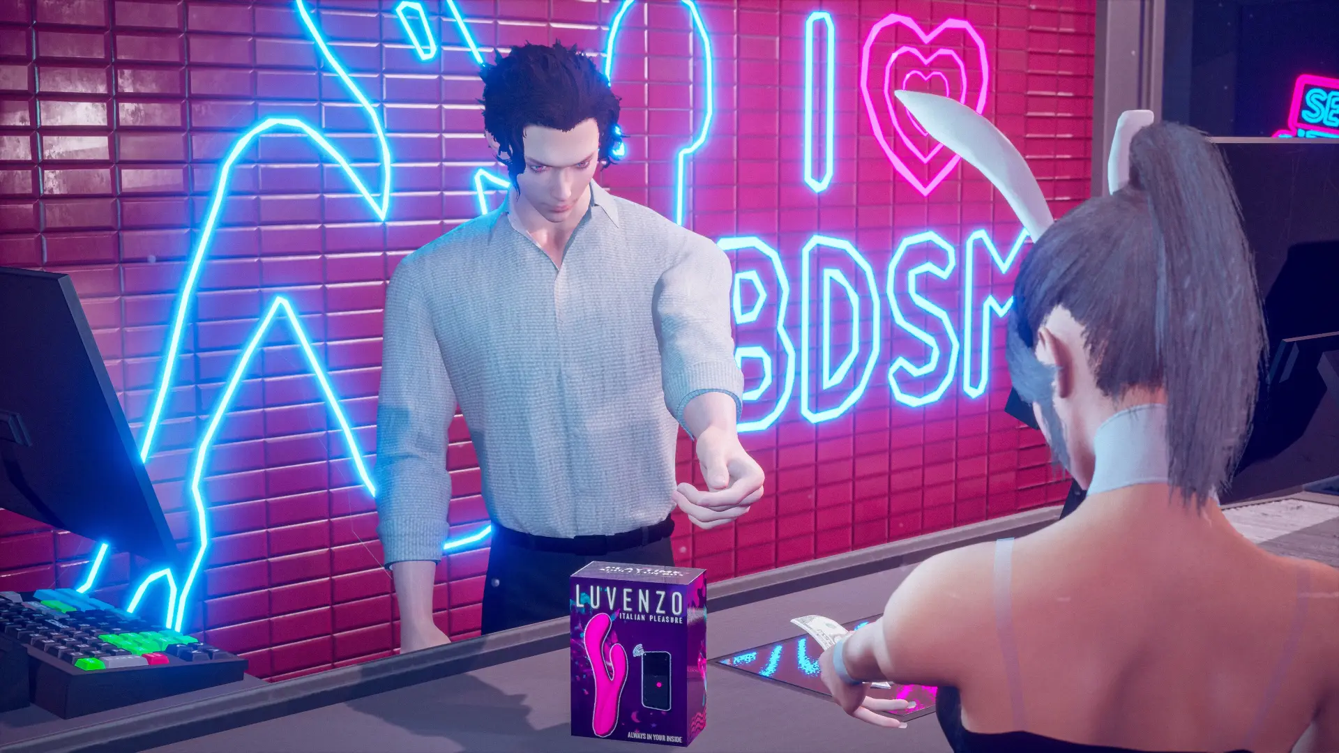 Sex Shop Simulator: Sinful Girls gameplay screenshot 9 (Unreal Engine adult game) by Bits, Bytes & Sins – free download