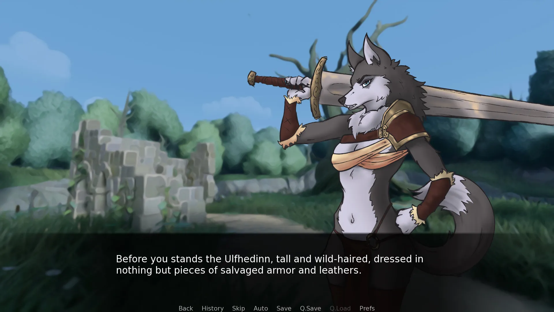 Wolfpack Harem Dating Game gameplay screenshot 6 (Ren'Py adult game) by CouldNotParseLine – free download